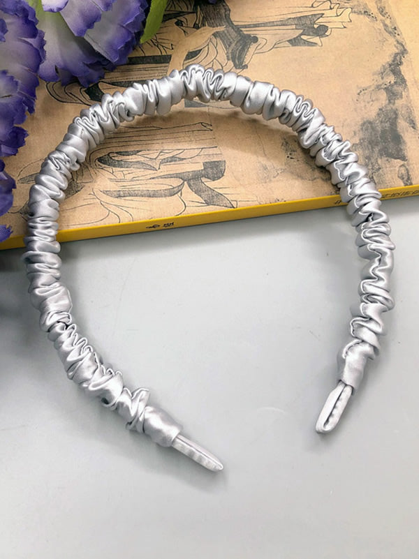 [Plata] SilkSilky-ES 19Momme Seda Pura Scrunchie 002