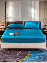 [Azul Real] SilkSilky-ES 22Momme Juego de ropa de cama 001