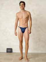 [Azul Oscuro] SilkSilky-ES Ropa interior de hombres 005