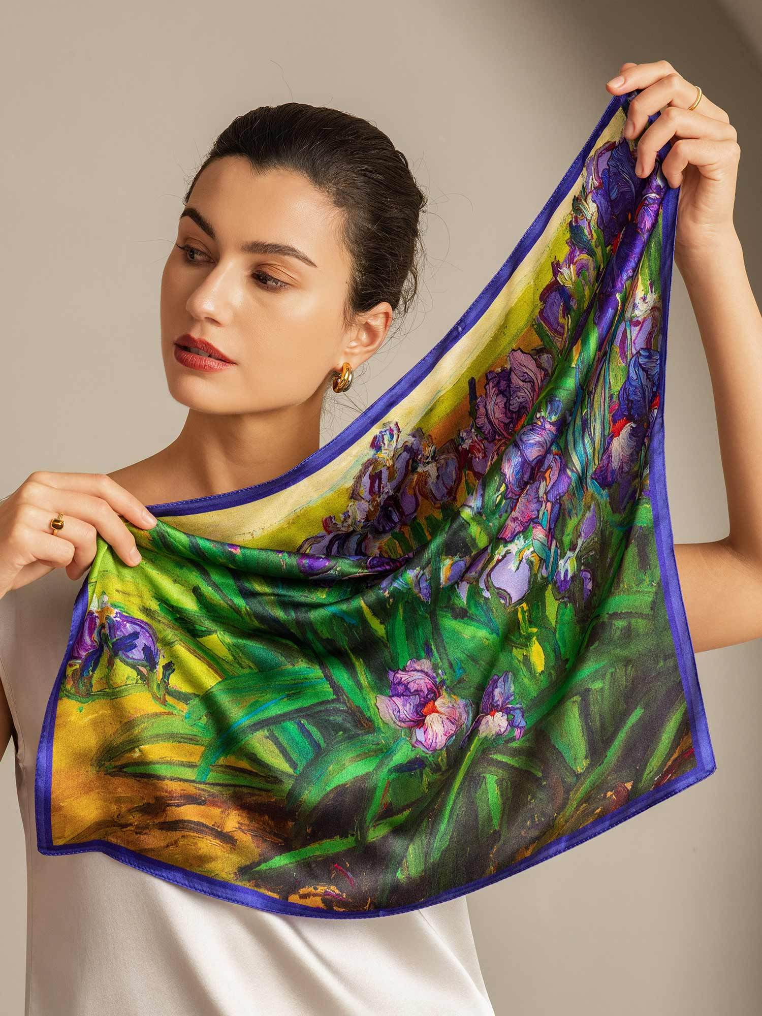 [P094] SilkSilky-ES Seda Pura Scarf 007