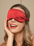 SilkSilky-ES 19Momme Seda Pura Eye Mask RojoOscuro 002