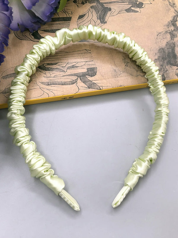 [Verde Claro] SilkSilky-ES 19Momme Seda Pura Scrunchie 003