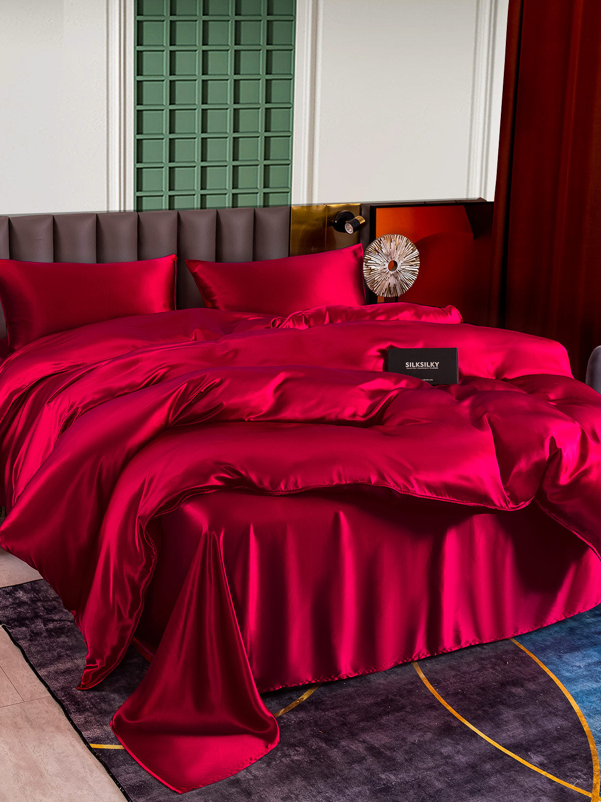 [Vino] SilkSilky-ES 25Momme Seda Pura Bedding Set 002