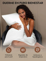 [Blanco] SilkSilky-ES 30Momme Fundas De Almohada 005