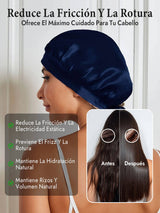 [Azul Oscuro] SilkSilky-ES Gorros De Dormir 004