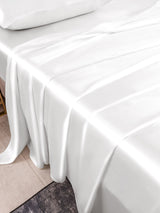 [Blanco] SilkSilky-ES 25Momme Juego de ropa de cama 003