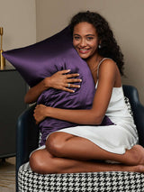 [Morado Oscuro] SilkSilky-ES 30Momme Seda Pura Pillowcase 002