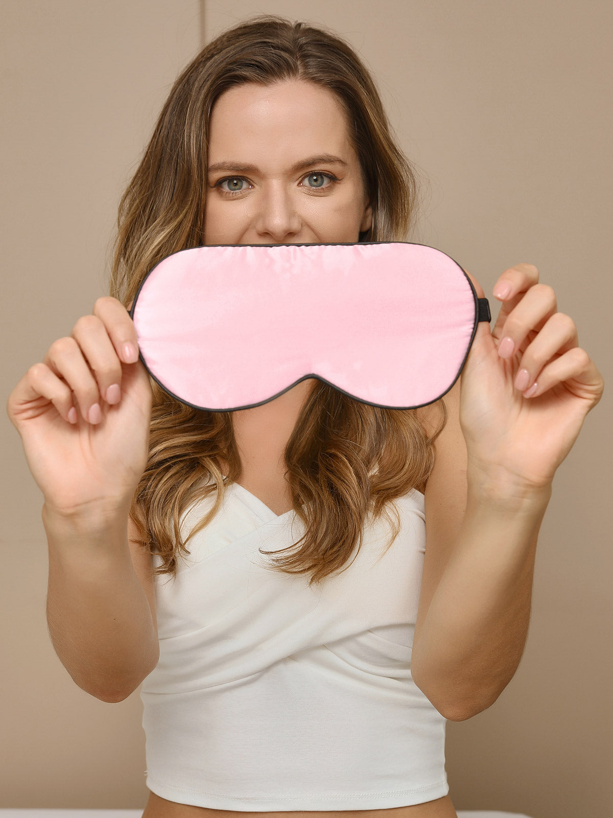 [Rosa Claro] SilkSilky-ES 19Momme Seda Pura Eye Mask 004