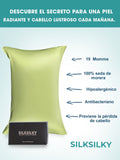 SilkSilky-ES 19Momme Seda Pura Pillowcase MentaVerde 003