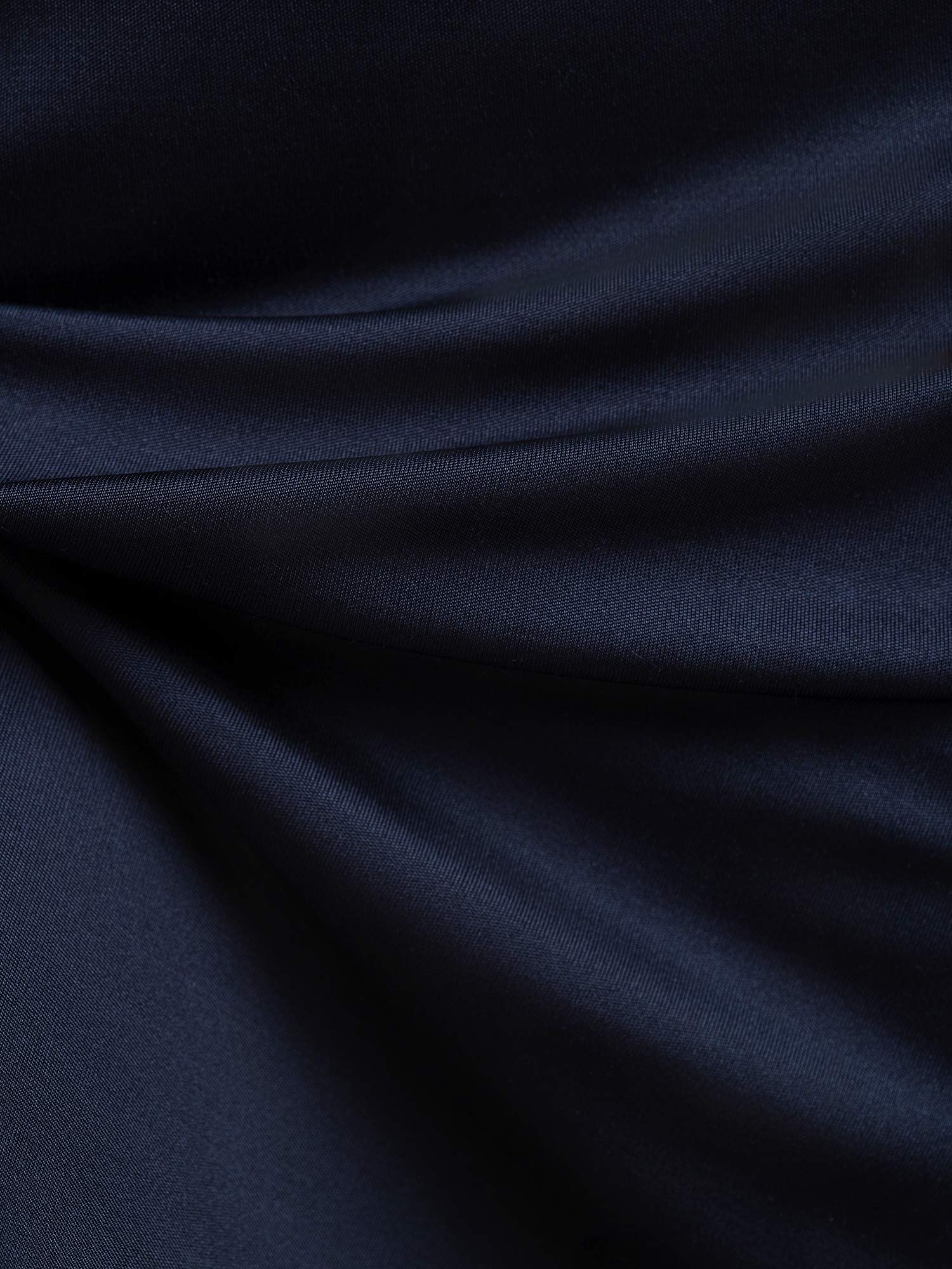 [Azul Oscuro] SilkSilky-ES Tejido de seda Womens Loungewear 005