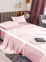 [Rosa] SilkSilky-ES 19Momme Juego de ropa de cama 007