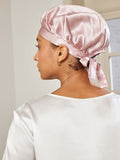 SilkSilky ES Seda Pura Sleep Cap Rosa 004