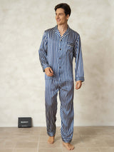 [Raya Marina] SilkSilky-ES 19Momme Seda Pura Mens Pajamas 001,