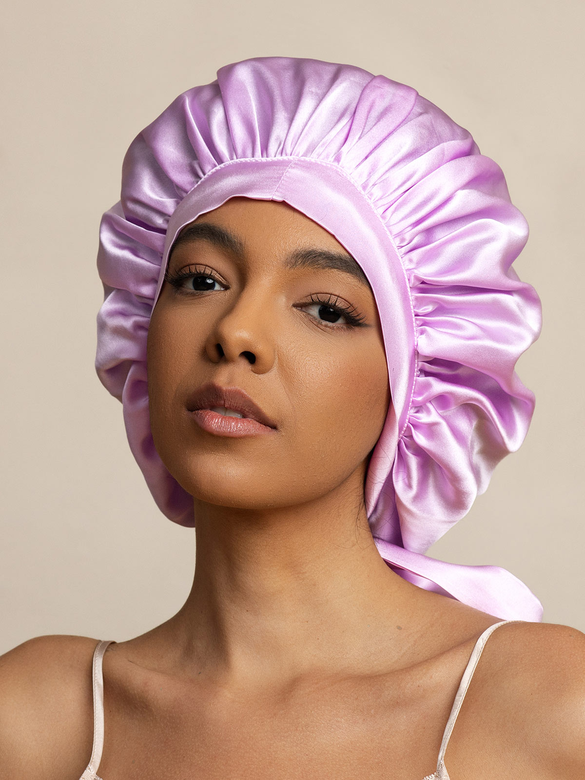 [Lavanda] SilkSilky-ES Seda Pura Sleep Cap 001