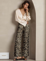 [Leopardo] SilkSilky-ES 19Momme Seda Womens Pants 005,