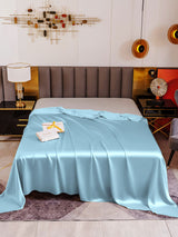 [Azul Claro] SilkSilky-ES 19Momme Sábana 002