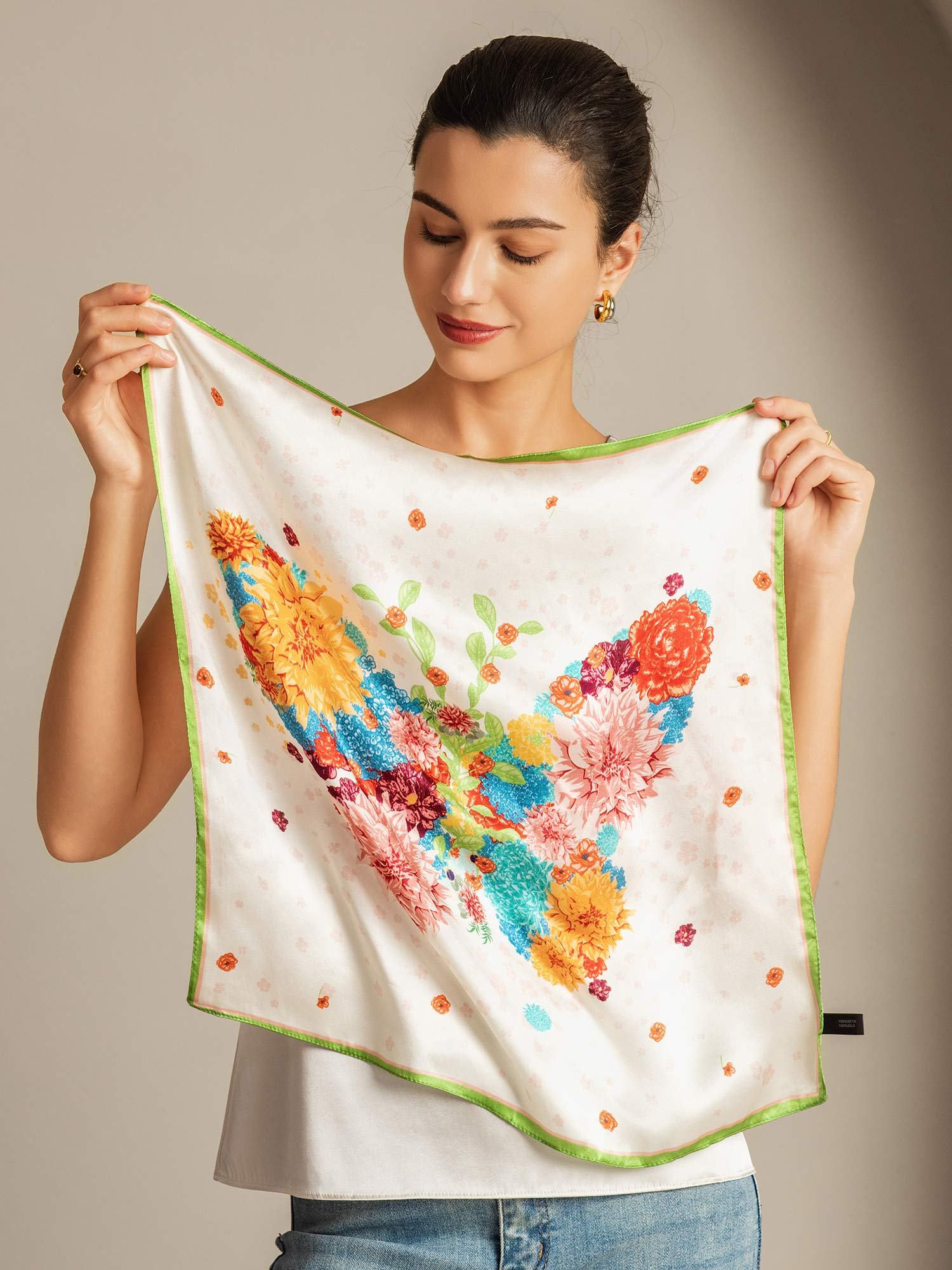 [P091] SilkSilky-ES Seda Pura Scarf 003