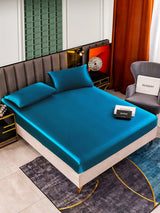 [Azul Real] SilkSilky-ES 25Momme Juego de ropa de cama 001