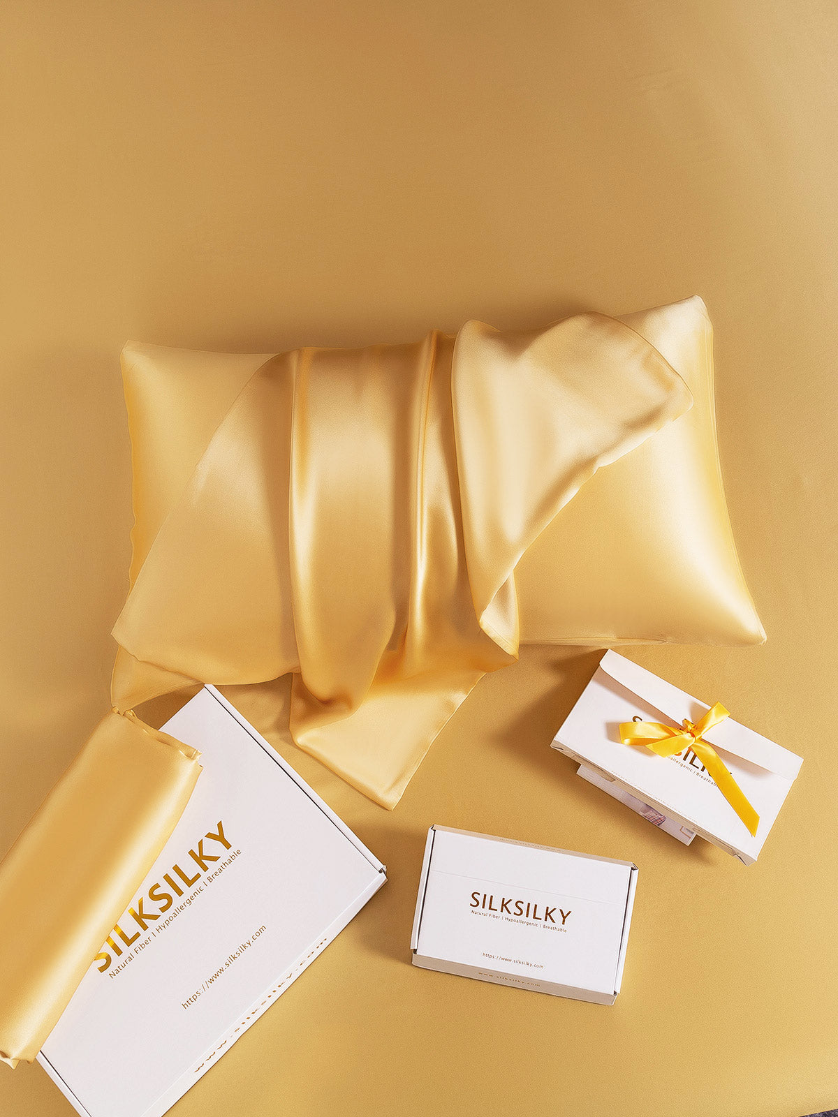 [Champán] SilkSilky-ES 22Momme Seda Pura Pillowcase 008