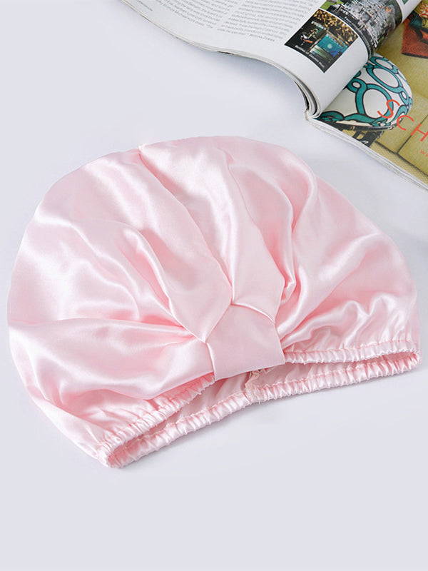 [Rosa] SilkSilky-ES Seda Pura Sleep Cap 002,