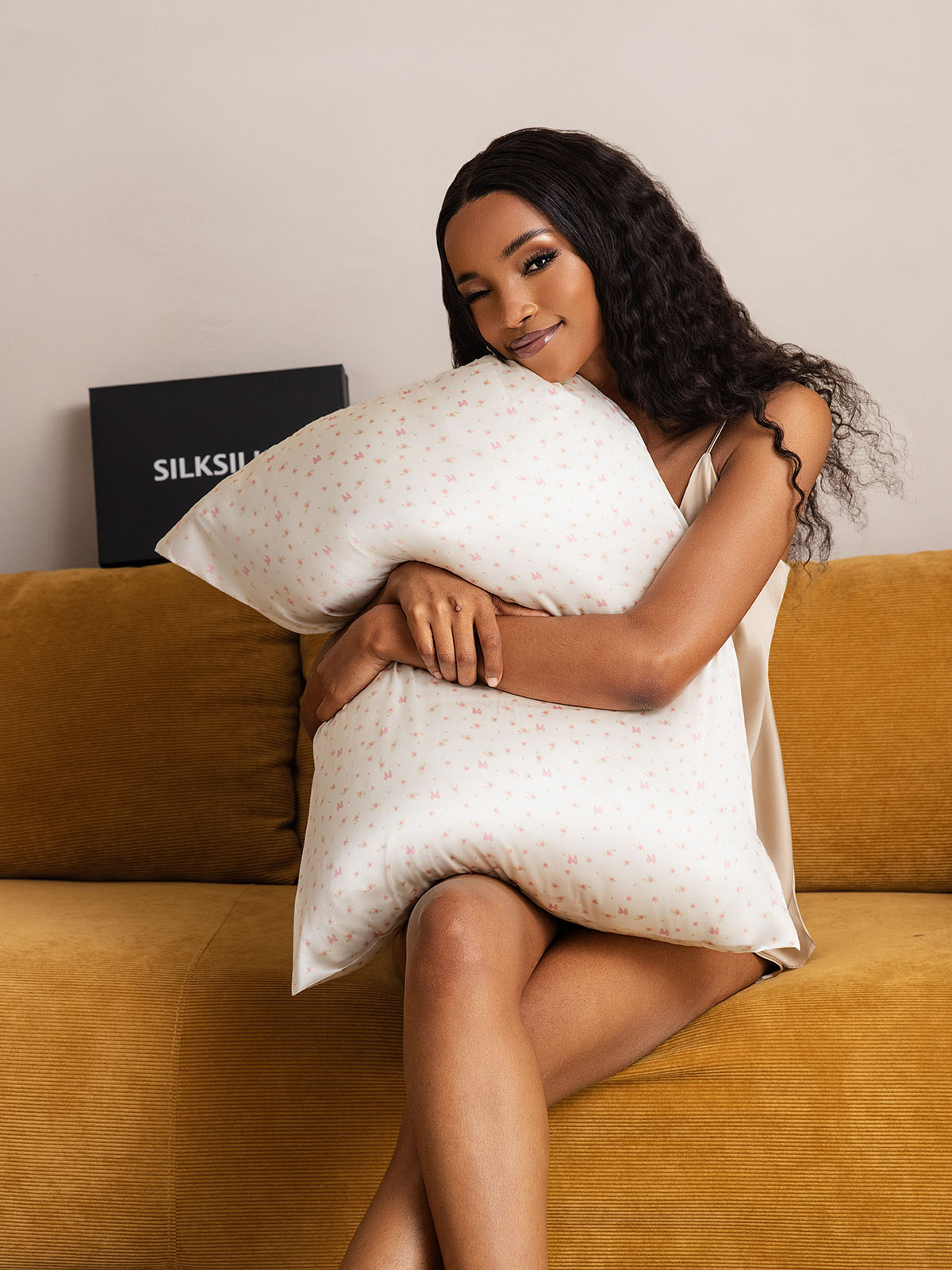 Funda De Almohada 100% Seda Pura Orgánica Estampada