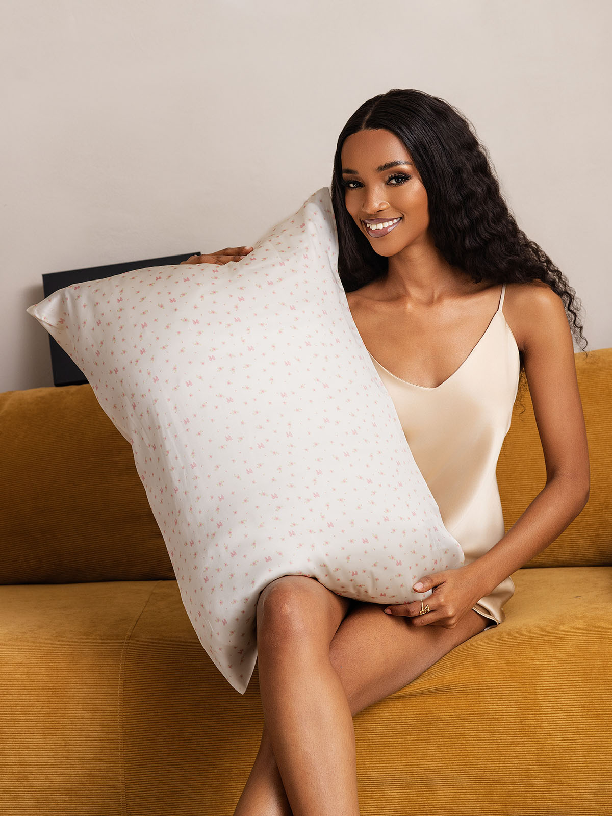 Funda De Almohada 100% Seda Pura Orgánica Estampada