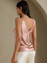 [Toscana] SilkSilky-ES Sleeveless V Neck Top de tirantes 002