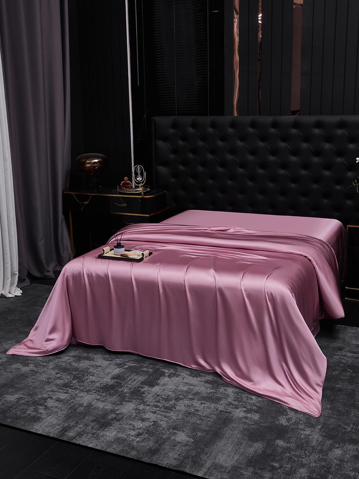 [Orquídea Malva] SilkSilky-ES 19Momme Seda Pura Duvet Cover 001