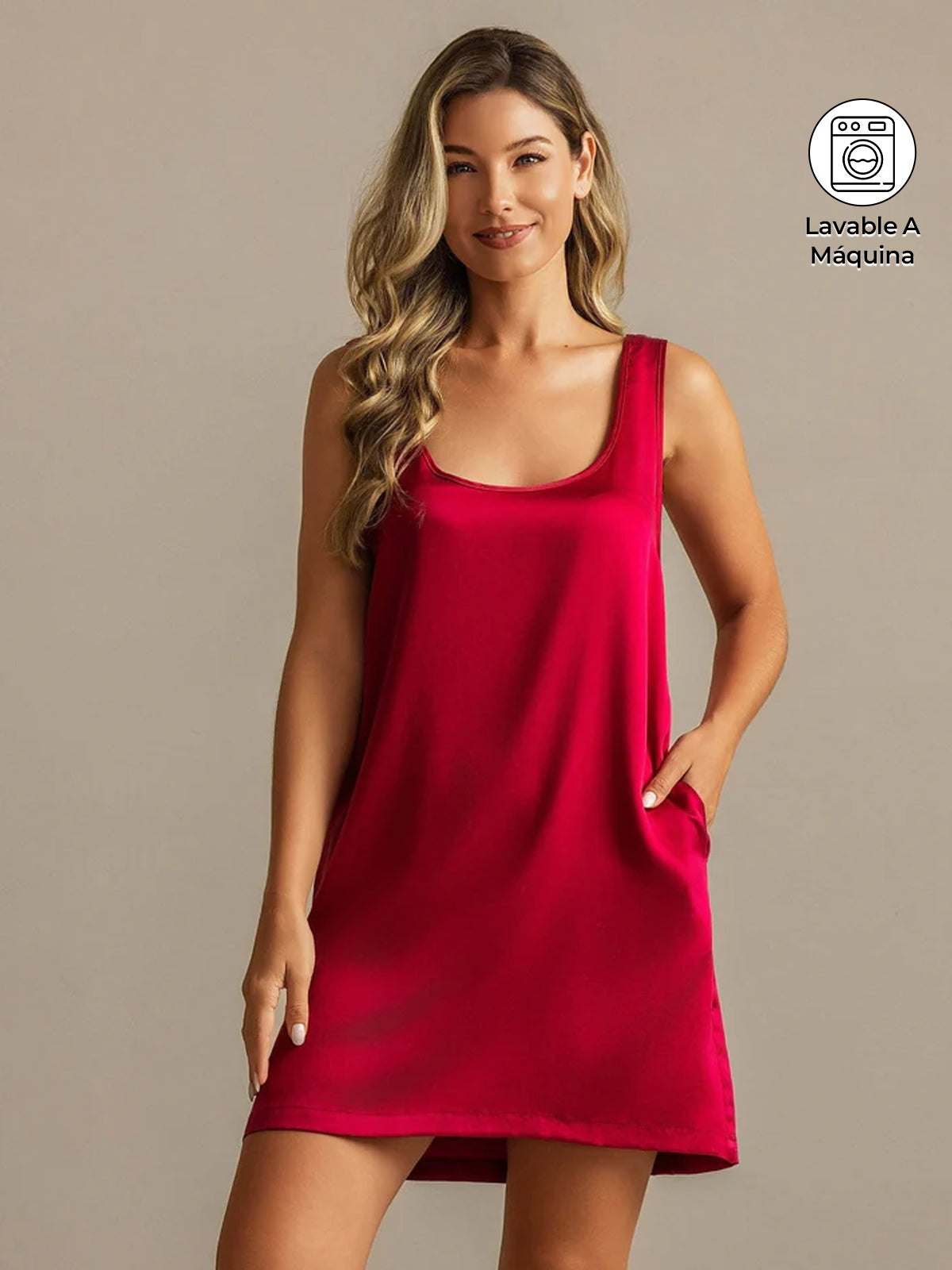 [Vino] SilkSilky-ES 19Momme Seda Nightgown 001