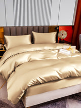 [Beige] SilkSilky-ES 22Momme Seda Pura Bedding Set 003,
