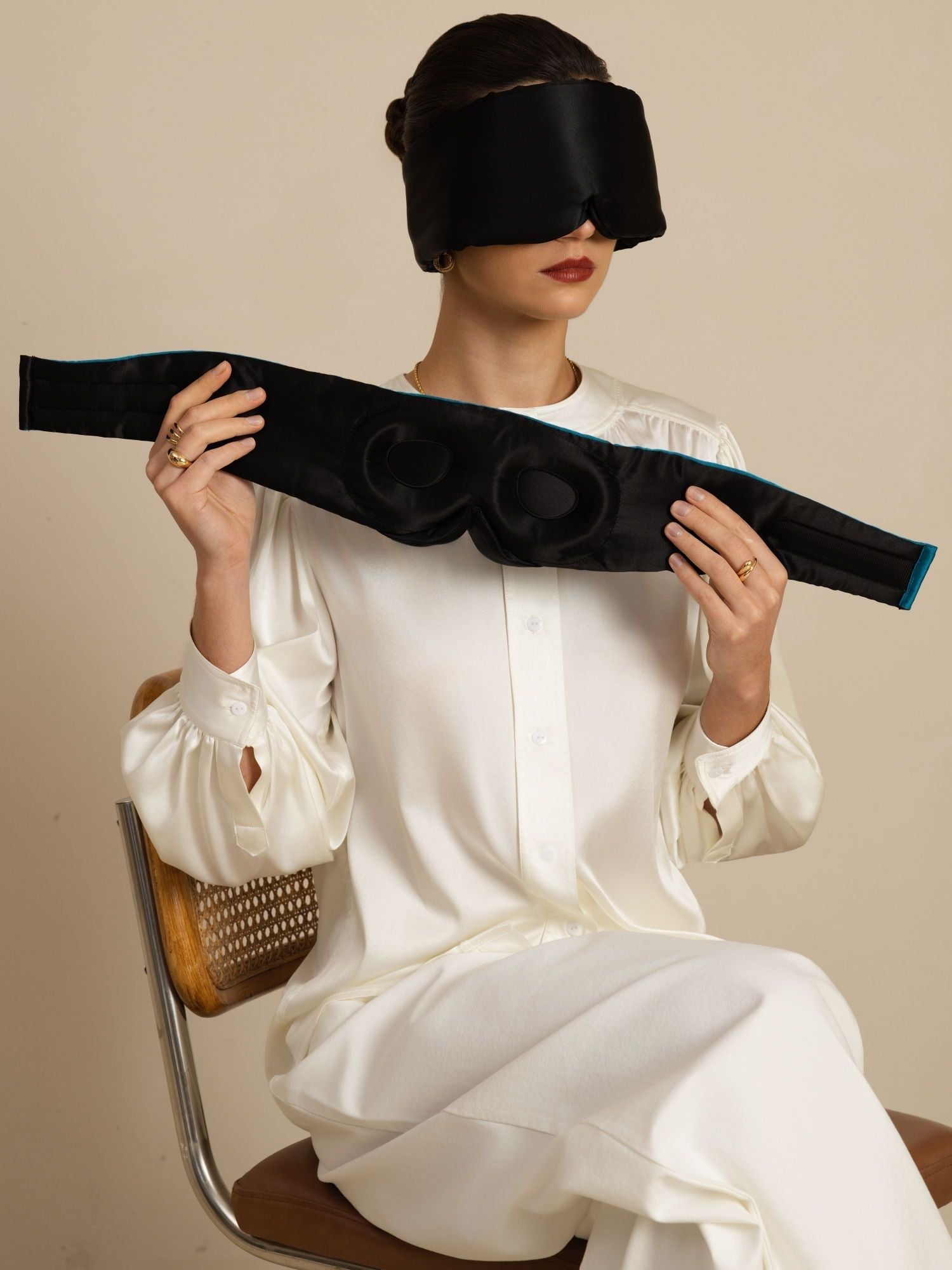 [Negro] SilkSilky-ES Antifaces De Dormir 002