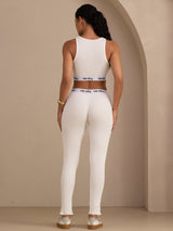 [Blanco] SilkSilky-ES Sleeveless Crew Neck Women's Outfit Sets 004