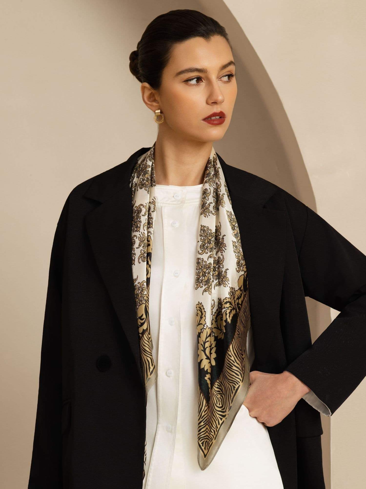 [P109] SilkSilky-ES Pure Silk Scarf 002