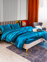 [Azul Real] SilkSilky-ES 22Momme Seda Pura Bedding Set 003,