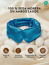 [Azul Real] SilkSilky-ES Antifaces De Dormir 002