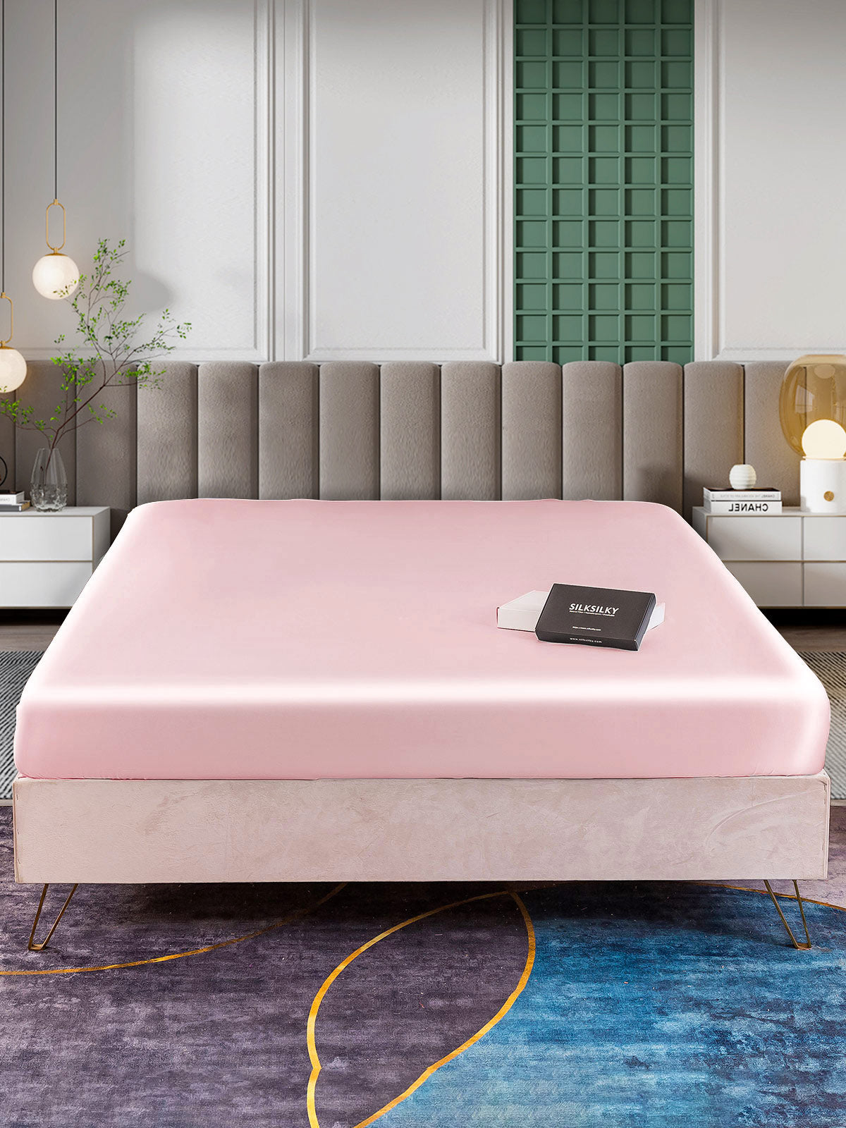 [Rosa] SilkSilky-ES 25Momme Seda Pura Sheet 002
