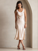 [Champán] SilkSilky-ES Sleeveless Vestido 005