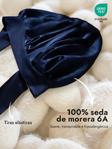 [Azul Oscuro] SilkSilky-ES Gorros De Dormir 002