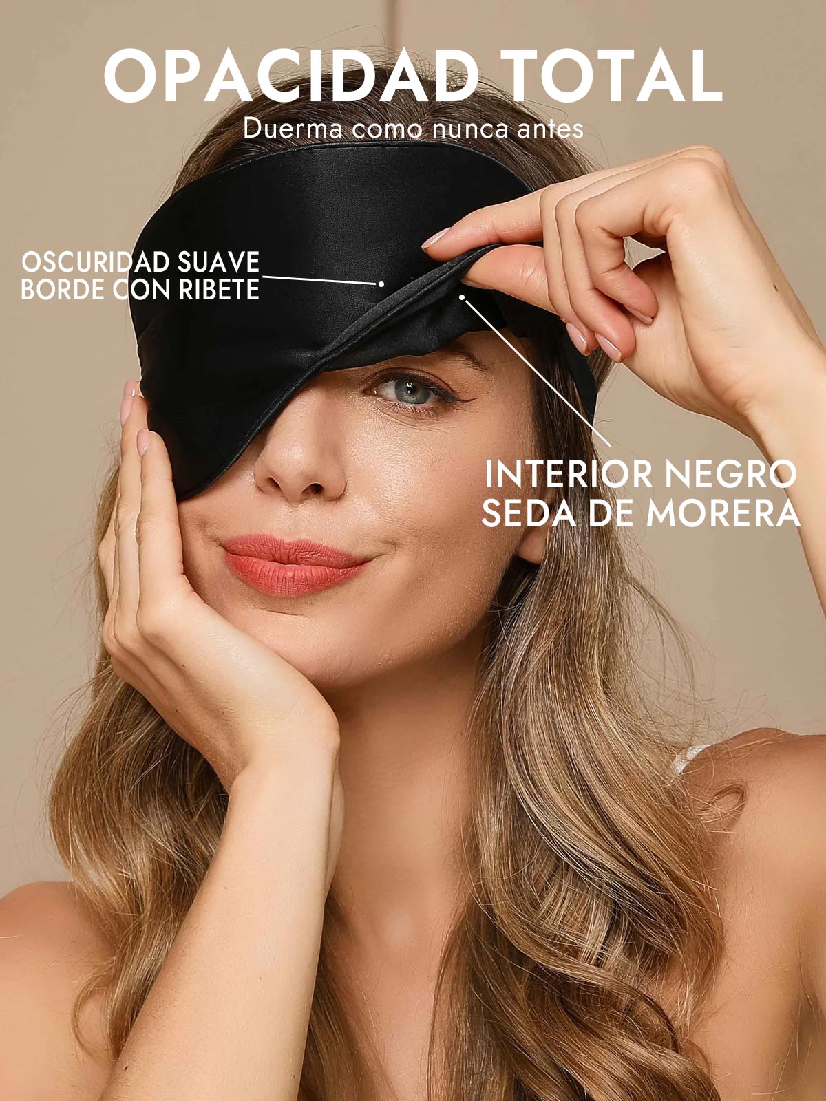 [Negro] SilkSilky-ES Antifaces De Dormir 002