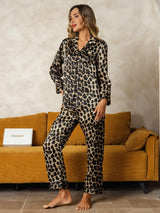 [Leopardo] SilkSilky-ES Manga larga Pijamas de mujer 005