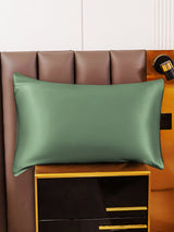 [Verde Grisáceo] SilkSilky-ES 30Momme Fundas De Almohada 001