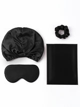[Negro] SilkSilky-ES 19Momme Pillowcase Set 001