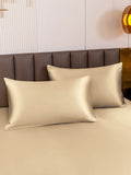 SilkSilky-ES 19Momme Seda Pura Pillowcase Beige 003