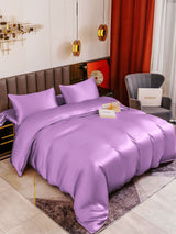 19Momme Juego De Seda De 4 Piezas: Funda Nórdica + Sábana Ajustable + 2 Fundas De Almohada