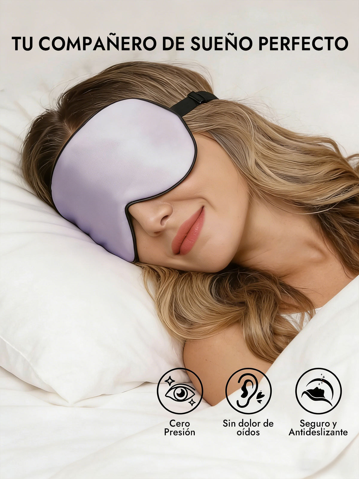 [Lavanda] SilkSilky-ES Antifaces De Dormir 005