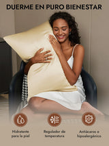 [Marfil] SilkSilky-ES 30Momme Fundas De Almohada 005
