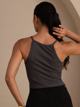 [Gris] SilkSilky-ES Sleeveless Crew Neck Top de tirantes 002