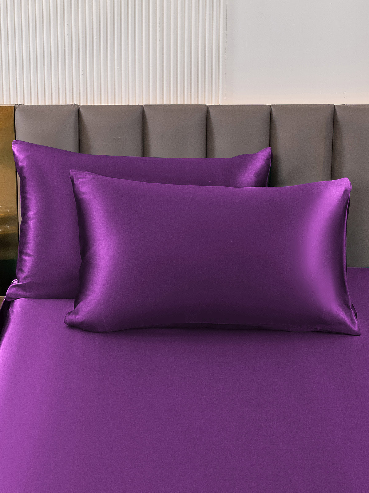 [Púrpura] SilkSilky-ES 19Momme Seda Pura Pillowcase 001