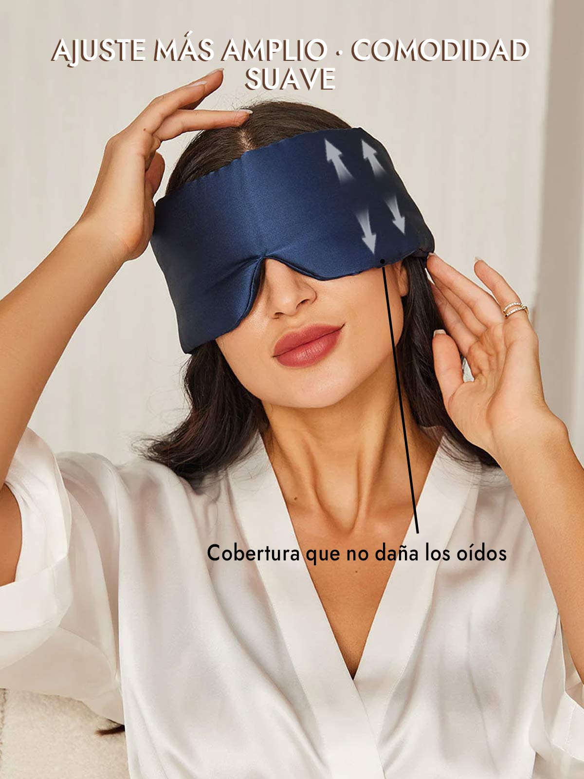 [Azul Oscuro] SilkSilky-ES 19Momme Pure Silk Eye Mask 005