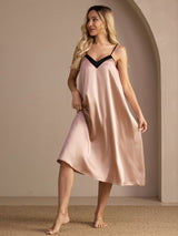 [Toscana] SilkSilky-ES V Neck Camisón 003